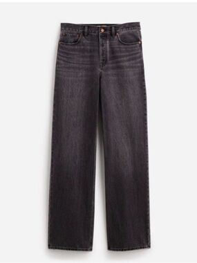 Madewell Women's Low Slouch Baggy Jean in Washed Black-Gray